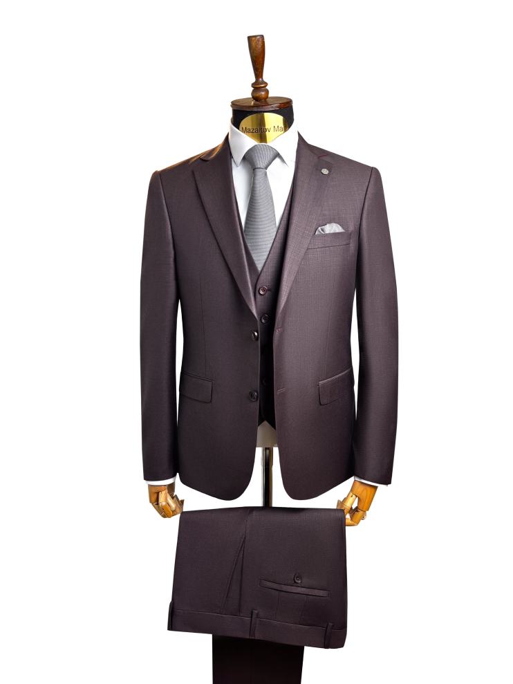 Костюм MAZALTOVMAN 3-ка Бордовый фактурный