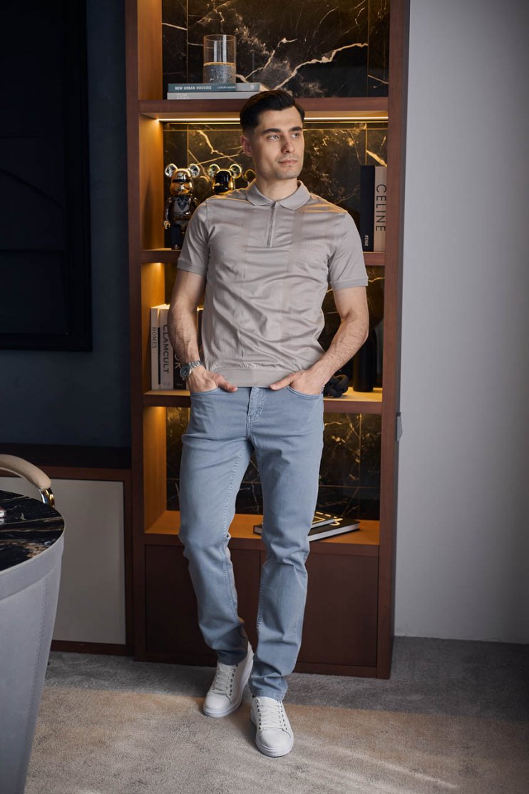 Футболка поло ГИО Бежевая