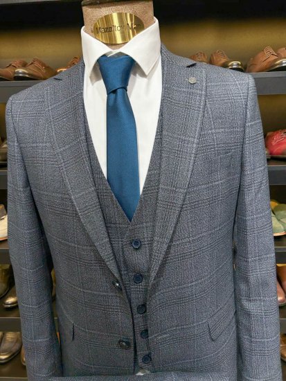 Костюм MAZALTOVMAN 3-ка Серый в клетку