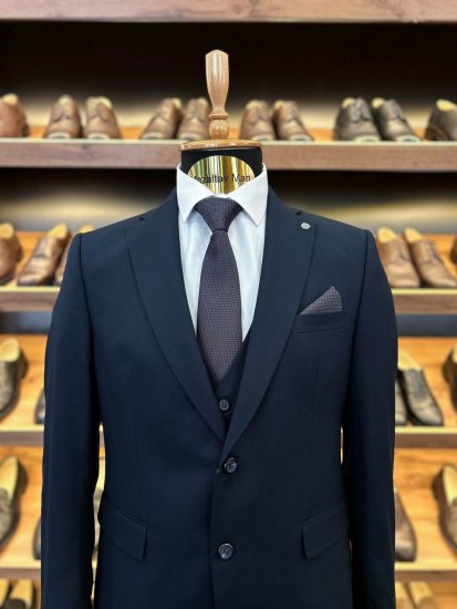 Костюм MAZALTOVMAN 3-ка Premium Синий фактурный