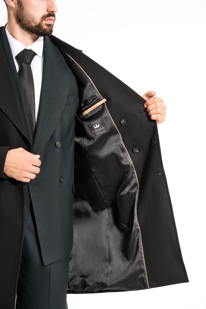 Пальто MAZALTOVMAN Двубортное премиум Черное