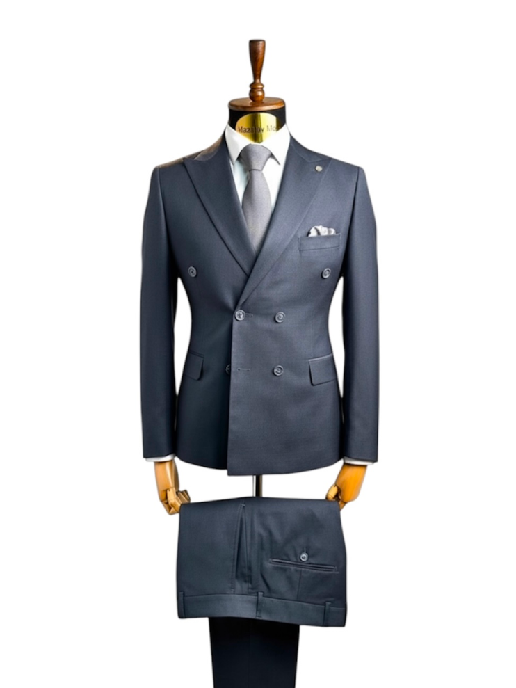 Костюм МИР 2-ка Двубортный Серый