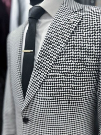 Пиджак MAZALTOVMAN Черно-белый