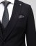 Элегантный черный классический костюм-тройка
