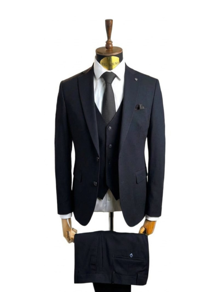 Костюм MAZALTOVMAN 3-ка Синий фактурный премиум