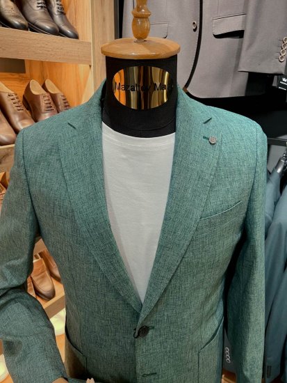Костюм MAZALTOVMAN 2-ка премиум Лен Зеленый