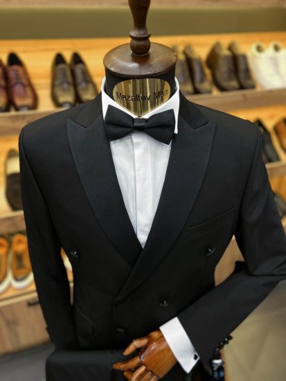 Смокинг MAZALTOVMAN 2-ка премиум Черный двубортный