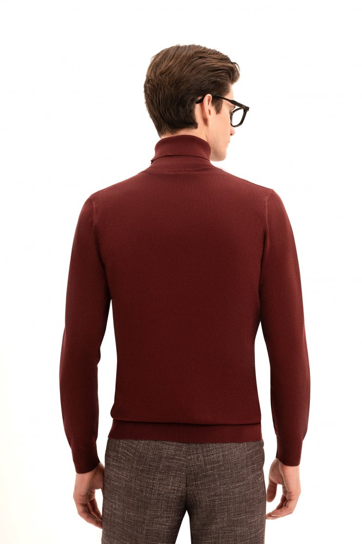 Водолазка МАС Винно-красная