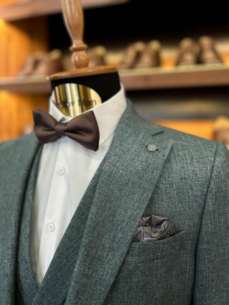 Костюм MAZALTOVMAN 3-ка премиум Зеленый фактурный